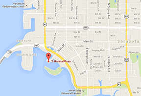 Location of Key Sailing Sarasota, Marina Jack, Dock E-19