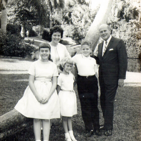 Jan's family at Jungle Gardens, 1964