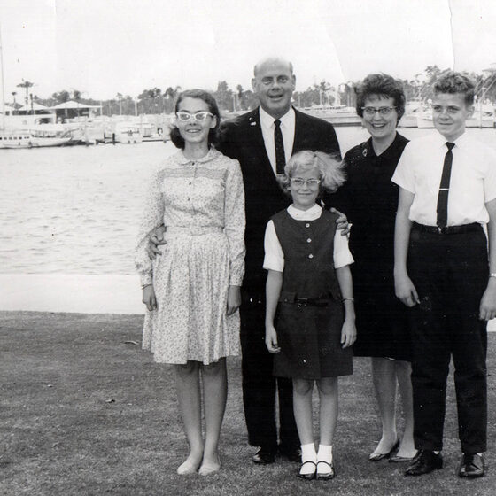 Jan's family at Marina Jack, 1965